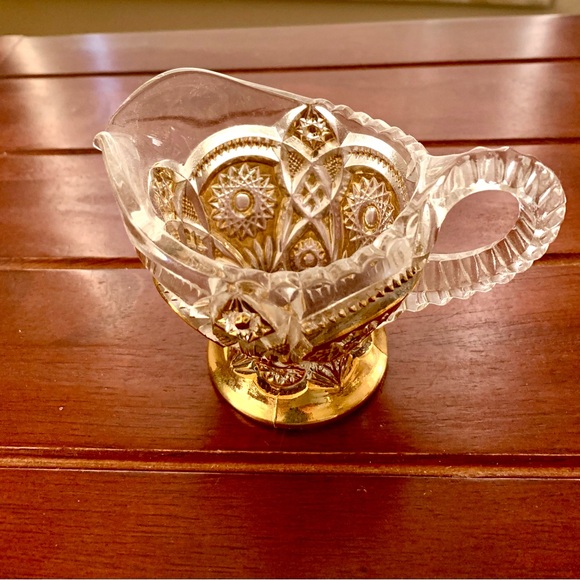 Vintage EAPG 'Fashion Gold (Decor)' Cream Pitcher by Imperial Glass - Ohio - Picture 5 of 5